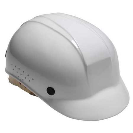 HONEYWELL NORTH Vented Bump Cap, Front Brim, Polyethylene, Pinlock Suspension, Fits Hat Size 6 1/2 to 8, White BC86010000