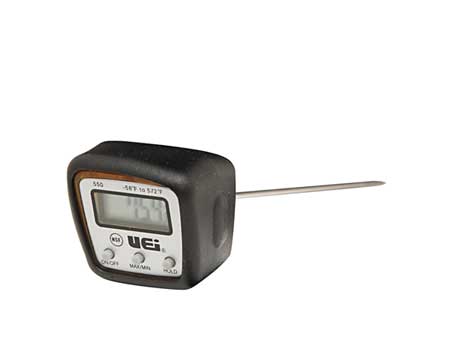UEI TEST INSTRUMENTS NIST Certified 5" Stem Digital Pocket Thermometer, -58 Degrees to 572 Degrees F 550B-N