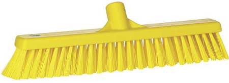 Remco 16 in Sweep Face Broom Head, Soft/Stiff Combination, Synthetic, Yellow 31746