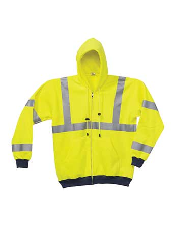 OCCUNOMIX 3XL 100 per PET Hooded Sweatshirt, Yellow LUX-SWT3HZ-Y3X