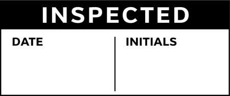 STRANCO Inspection Label, English, Quality, PK225, TC3-10943 TC3-10943