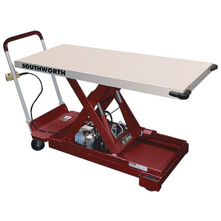SOUTHWORTH Scissor Lift Table, 1100 lb. Cap, 12VDC, 24"W, 40"L CLL1.1-26-2440-DC