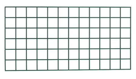 Metro Antimicrobial Steel Wire Wall Grid, 18"D x 48"W x H, Green WG1848K3