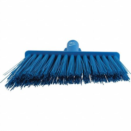 Remco 11 51/64 in Sweep Face Broom Head, Stiff, Synthetic, Blue 29143