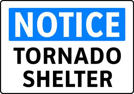 Electromark Notice Sign, 7 in Height, 10 in Width, Aluminum, English S206FA