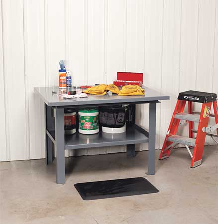 JAMCO Fixed Work Table, Steel, 72" W, 36" D WD472GP