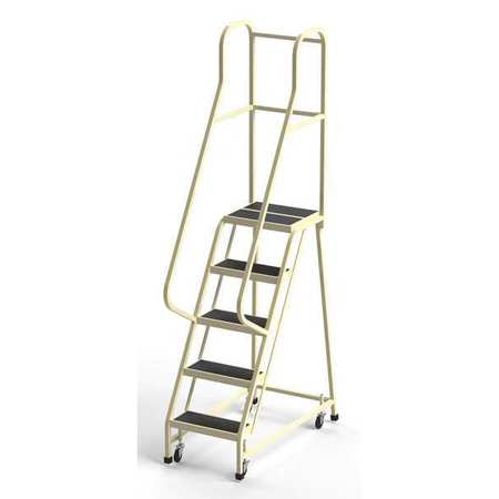 EGA 80 in H Steel Rolling Ladder, 5 Steps, 450 lb Load Capacity CA-F008