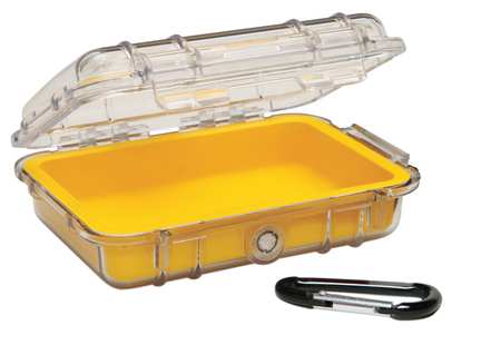 Pelican Micro Case, Yellow, 6.82 x 4.75 x 2.12 In 1020-027-100