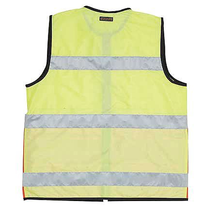 Zoro Select XL/2XL EMS Safety Vest, Lime/Orange 8068L-XL-2X