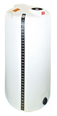 Zoro Select Vertical Storage Tank, White, 31" Dia. T-0165-059