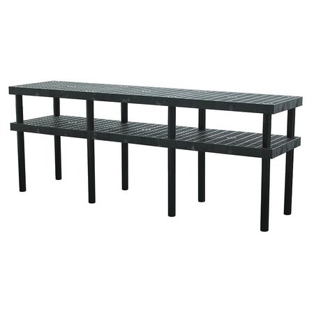 ZORO SELECT Workbenches, High Impact Plastic, 96" W, 36" Height, 1350 lb., Straight W9624