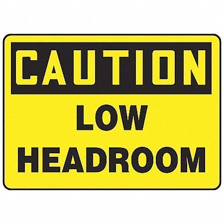 ACCUFORM Caution Sign, 10X14", BK/YEL, PLSTC, ENG, MECR622VP MECR622VP