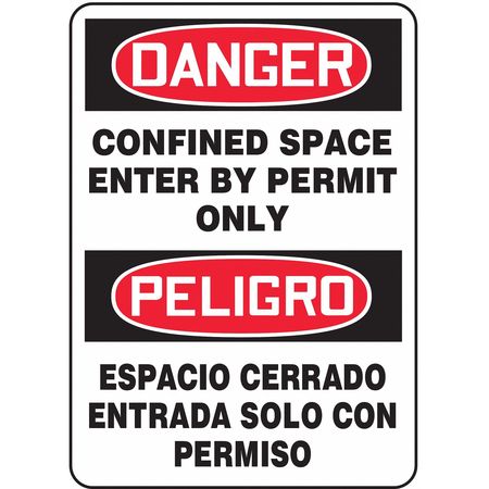 ACCUFORM Spanish-BilinguAl Danger Sign, 14"X10", SBMCSP134VS SBMCSP134VS