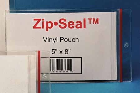 HOL-DEX Zip Seal Pouch, Self Adhsv, 5in.x8in, PK25 ZSA-58