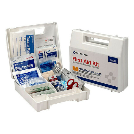 ZORO SELECT First Aid Kit, Plastic, 25 Person 54771