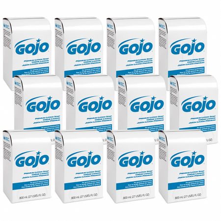 Gojo Hand Soap, Cartridge, Lotion, 800 mL, PK12 9106-12