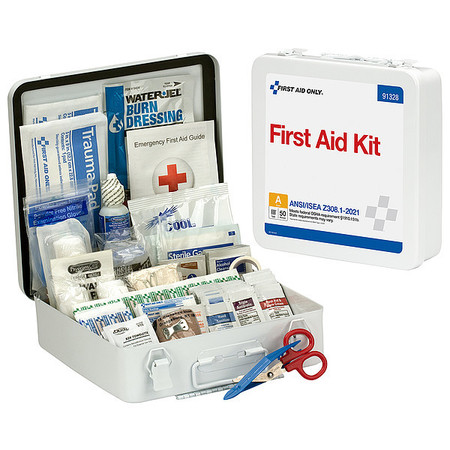 FIRST AID ONLY FirstAidKit w/House, 184pcs, 2 5/8x9", WHT 91328