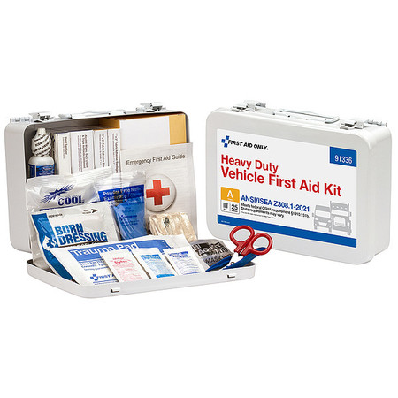 FIRST AID ONLY First Aid Kit w/House, 115pcs, 10x7", WHT 91336