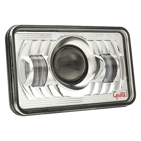 GROTE Low Beam Headlight, 630 lm, Square, LED 94421-5