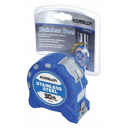 KOMELON 30 ft Tape Measure, 1 in Blade SS130