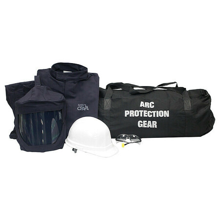 CHICAGO PROTECTIVE APPAREL Arc Flash Jacket and Pant Kit, Navy, XL AG32-JP-XL-NG