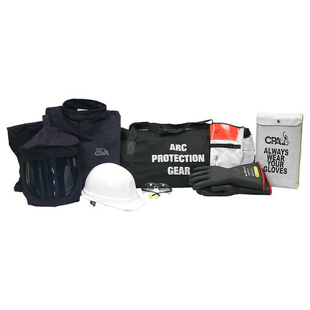 CHICAGO PROTECTIVE APPAREL Arc Flash Jacket and Pant Kit, Navy, 2XL AG32-JP-2XL-9