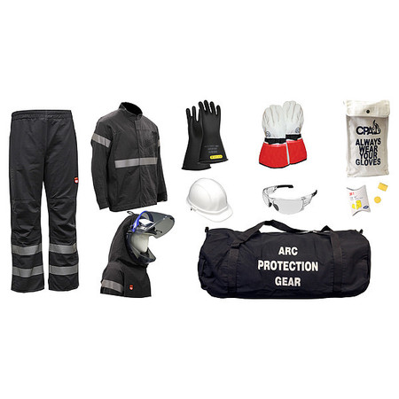 MECHANIX WEAR Arc Flash Protection Clothing Kit, Sz 12 AG40-GP-JP-4XL-H3P-12