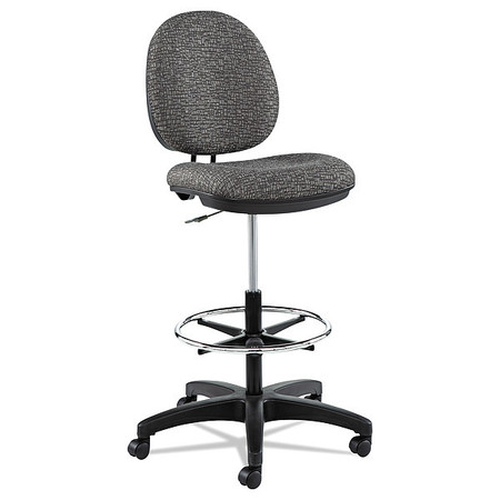 ALERA Drafting Chairs, Acrylic, 24" to 34-1/2" Height, No Arms, Graphite Gray, Black ALEIN4641
