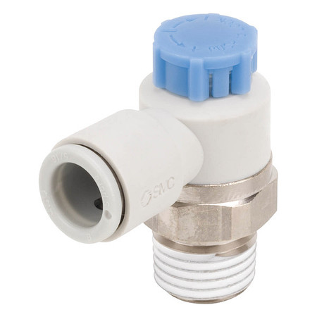 SMC Speed Control Valve, 10mm Tube, 1/4 In AS2211F-02-10SA