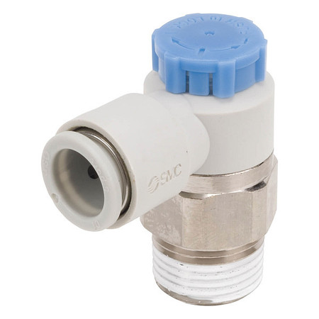 SMC Speed Control Valve, 8mm Tube, 1/4 In AS3211F-02-08S