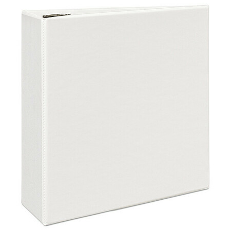 Zoro Select 4" Durable Binder, White, 11 x 8.5 AVE09801