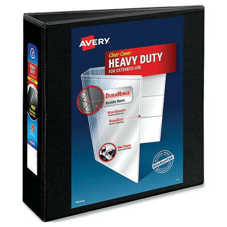 AVERY 3" Slant Ring Heavy Duty Binder, Black AVE05600