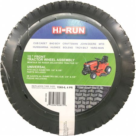 HI-RUN Tires and Wheels, 570 lb, Lawn Mower AWD1009