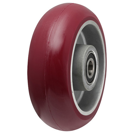 ALBION Caster Wheel, 5"x2", Maroon AX0522808MAX