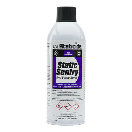 Acl Staticide Anti-Static Control Spray, Alcohol, 12 oz. 2006