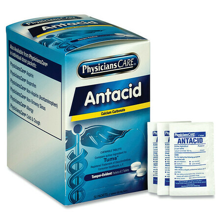 PHYSICIANSCARE Antacid Tablets, PK50 90089