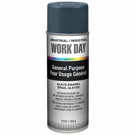 Work Day Spray Paint, Gloss, Gray, 10 oz A04405007