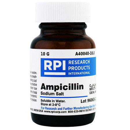 RPI Ampicillin, Sodium Salt, 10g A40040-10.0
