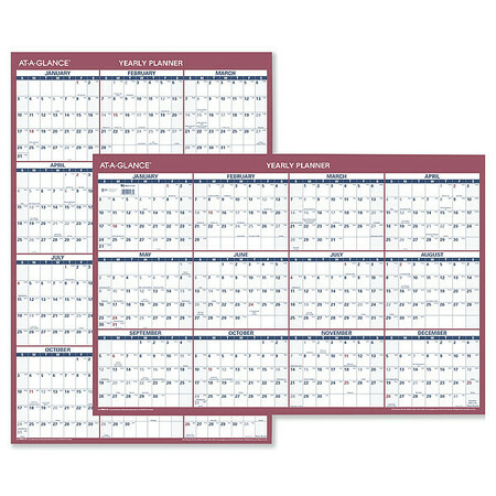At-A-Glance 24 x 36" Reversible Yearly Wall Calendar PM212-28