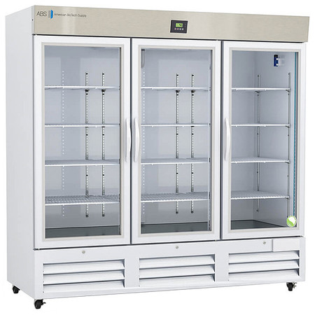 AMERICAN BIOTECH SUPPLY Laboratory Refrigerator, Wht, 81-3/4 in H ABT-HC-LP-72