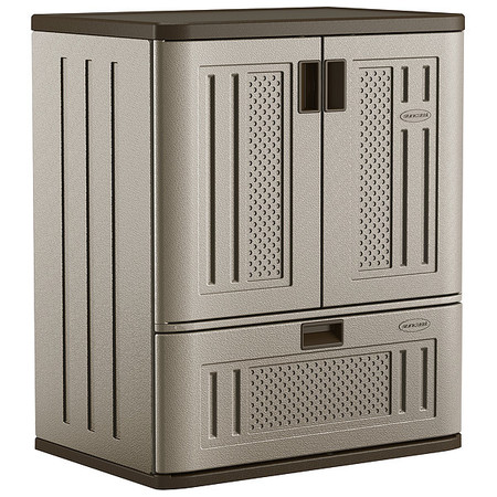 Suncast Plastic Storage Cabinet, 20"x36", Silver BMC3601