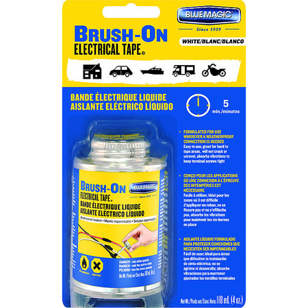 Blue Magic Brush On Electrical Tape, White, 4 Oz BOT59TRI