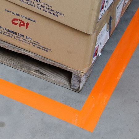 Brady Floor Marking Tape, Roll, 2In W, 100 ft. L 104316