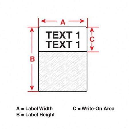 Brady Cartridge Label, White on Translucent, Labels/Roll: 100 M71-21-427