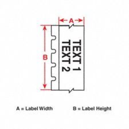 Brady Label Tape Cartridge, White on Black, Labels/Roll: Continuous MC1-1000-595-BK-WT