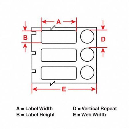 Brady Thermal Transfer Label, White, Labels/Roll: 3000 THT-163-499-3