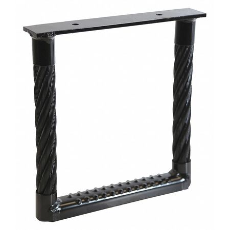 Buyers Products Black Powder Coated Cable Type Truck Step - 12 x 12 x 1.38 Inch Deep 5231212
