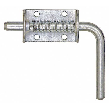 BUYERS PRODUCTS Spring Latch Assembly, Silver, Steel, Zinc B2575