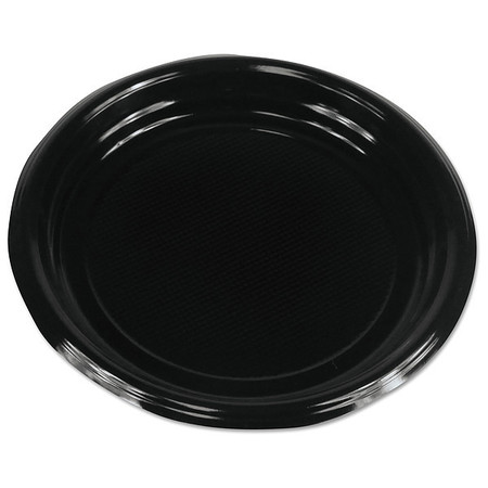 BOARDWALK Disp Plastic Plate, 9 in, Black, PK500 BWKPLTHIPS9BL