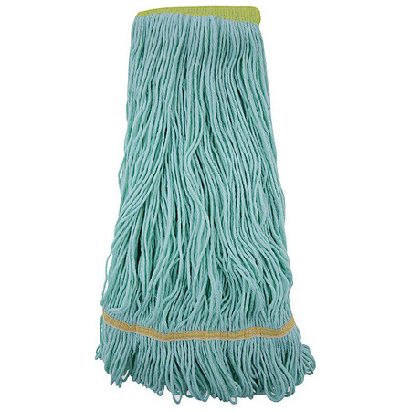 UNISAN Looped-End Wet Mop, Green, Cotton/Synthetic, 1200XL 1200XL